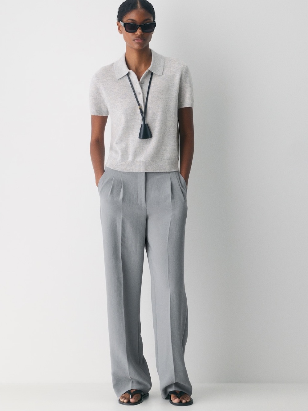 Wilfred Aritzia The Effortless Pant™ - Crepette™ light baby blue size 4